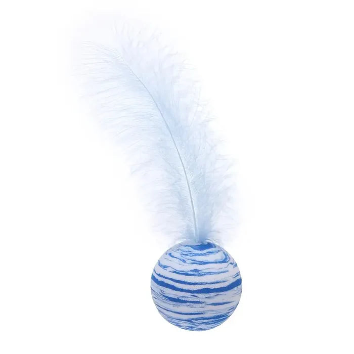 Cat Toy Feather Ball